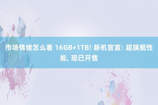 市场情绪怎么看 16GB+1TB! 新机官宣: 超旗舰性能, 现已开售